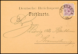 "APLERBECK 13 9 87" - Aptierter K2, OPD Arnsberg, Klar Auf Privatem Postkartenformular Des "Aplerbecker Actien-Verein Fü - Other & Unclassified