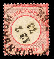 "BIRNBAUM 12 2 73" - K1, OPD Posen, Zentrisch Klar Auf Luxusstück DR 1 Gr. Großer Brustschild, Katalog: DR19 O - Altri & Non Classificati