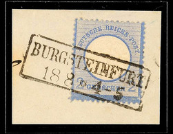 "BURGSTEINFURT" - Ra2, OPD Münster, Vollständiger Abschlag Auf Kabinettbriefstück DR 2 Gr., Katalog: DR20 BS - Other & Unclassified