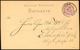 "EITORF 1/1 87" - K2, OPD Köln, Klar Auf GS-Postkarte DR 5 Pfg Nach Ehrenfeld, Katalog: DR P12 BF - Autres & Non Classés