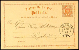 "GESECKE 23 11 74" - K2, OPD Arnsberg, Klar Auf GS-Postkarte DR 1/2 Gr. Nach Lippstadt, Katalog: DR P1 BF - Autres & Non Classés