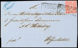 "MAGDEBURG BAHNHOF 7 7 (1868)" - Ra3, Auf Brief NDP 1 Gr. Nach Wolfenbüttel, Vollständiger Briefinhalt, Katalog: NDP 4 B - Sonstige & Ohne Zuordnung