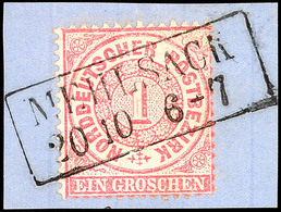 "MEHLSACK" - Ra2, OPD Königsberg, Herrlich Klar Und Vollständig Auf Luxus-Briefstück NDP 1 Gr., Katalog: NDP 16 BS - Sonstige & Ohne Zuordnung
