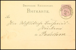 "OSTERREIDEN 25 10 81" - Graublauer, Aptierter K2, OPD Arnsberg, Auf GS-Postkarte DR 5 Pfg Nach Paderborn, Katalog: DR P - Sonstige & Ohne Zuordnung