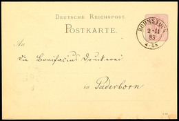 "ROHNSTOCK 2 11 83" - K2, OPD Liegnitz, Auf GS-Postkarte DR 5 Pfg Nach Paderborn, Katalog: DR P BF - Sonstige & Ohne Zuordnung