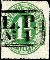 "L.P. No.4", Ra2 Glasklar Und Fast Komplett Auf 1 1/4 S. Olivgrün Durchstochen, Oben Rechts Eckrund, Sonst Einwandfreies - Schleswig-Holstein