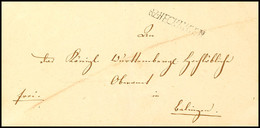 "R.Z.HECHINGEN" - L1, Feuser 1401-2, Klar Auf Portofreiem (Portofreiheit) Brief Der Fürstl. Hohenzoll. Canzley Zu Hechin - Autres & Non Classés