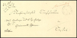 "WOLFHAGEN 24 3 1845" - K1, Feuser 3976-3, Nebst Handschriftlichem Leitvermerk "Naumburg" In Roter Tinte Auf 2 1/2 Loth  - Otros & Sin Clasificación