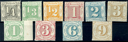 Kompletter Satz 1865, Tadellos Postfrisch, Mi. 245,--, Katalog: 35/44 ** - Other & Unclassified