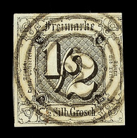 "26" - GROSSALLMERODE, Zentrisch Auf Farbfrischer, Bis Auf Ein Ganz Kurzes Stück Rechts Oben Allseits Vollrandiger 1/2 S - Otros & Sin Clasificación