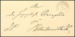 "ELTVILLE 8 2 1856" - K2, Herzogtum Nassau, Auf Dienstsache über Wiesbaden Und Nass. Neuhof (rücks. Klarer L2) Nach Blei - Other & Unclassified