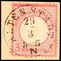 "ALTENSTADT 29/3" - K1, Kabinettbriefstück DR 3 Kr. Großes Schild, Katalog: DR 25 BS - Sonstige & Ohne Zuordnung