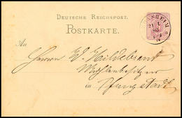 "GERNSHEIM 21 1 80" - K1, Auf GS-Postkarte DR 5 Pfge Nach Pfungstadt, Kleine Spuren, Katalog: DR P5 BF - Autres & Non Classés