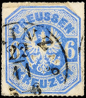 "MAINZ 22/11" (1867) - K1 Mit Kringeln, Klarer Teilabschlag Auf Preussen 6 Kr., Oben Kleinstmangel, Katalog: Pr.25a O - Sonstige & Ohne Zuordnung