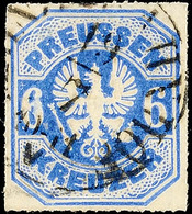 "MAINZ-BAHNHOF 19/7" (1867) - K1, Zentrisch Auf Preussen 6 Kr., Im Bereich Der Linken Wertziffer Kleinstmangel, Katalog: - Sonstige & Ohne Zuordnung