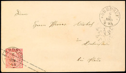 "OHRDRUF 6 5 1869" - K1, Klar Auf Kopf Stehend Adressiertem GS-Umschlag NDP 1 Gr. Nach Plaue (Ankstpl), Katalog: NDP U1A - Sonstige & Ohne Zuordnung