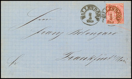 "WALLENDORF 8 5 1869" - K1, Auf Brief NDP 3 Kr. Nach Frankfurt/M., Katalog: NDP 9 BF - Sonstige & Ohne Zuordnung