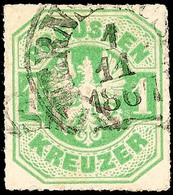 "WERNSHAUSEN 1 11 1867" - K1, Teilabschlag Auf Preußen 1 Kr., Katalog: Pr.22 O - Sonstige & Ohne Zuordnung