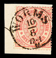 "WORMS" - K1 Ohne Kreuze, Auf Briefstück NDP 3 Kr. Gezähnt, Katalog: NDP 21 BS - Sonstige & Ohne Zuordnung