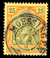 "MOESSINGEN 12 10 05", Weiterverwendeter K3, Herrlich Klar Auf 25 Pfg Germania O.Wz., Katalog: DR73 O - Altri & Non Classificati