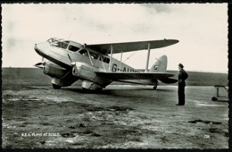 Ref 1247 - Super Real Photo Postcard - B.E.A. Aeroplane At Isles Of Scilly - Aviation Theme - Scilly Isles