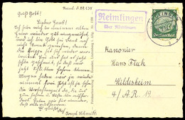 "Reimlingen / über Nördlingen", Klar Auf Bildpostkarte 1935 Nach Hildesheim  BF - Otros & Sin Clasificación