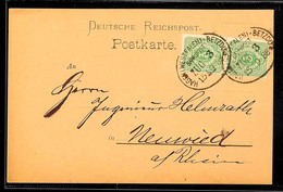 "HAGEN (WESTFALEN) - BETZDORF ZUG 3" - Bahnpost-Ovalstempel, Auf Privatem Postkartenformular Mit Rücks. Absendervordruck - Other & Unclassified