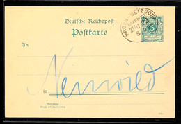 "HAGEN-BETZDORF ZUG 22" - Bahnpost-Ovalstempel, Auf GS-Postkarte 5 Pfg In 1893 Mit Absenderangabe Aus Christinenhütte Be - Otros & Sin Clasificación