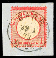 "BARR 29 1 73" - Blauschwarzer K1, Klar Und Vollständig Auf Briefstück 1 Gr., Gepr. Hennies BPP, Katalog: 19 BS - Other & Unclassified