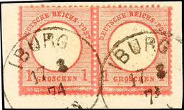 "IBURG 17 8 74" - Großer K1 Mit Uhrzeit, Schilling-Übergangsstempel, Auf Briefstück Waager. Paar 1 Gr., Im Unteren Rahme - Other & Unclassified