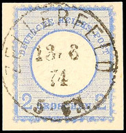 "ZELLERFELD 13 6 74" - K1, Zentrisch Klar Auf Luxusbriefstück 2 Gr. Großer Brustschild, Gepr. Sommer BPP, Katalog: 20 BS - Other & Unclassified