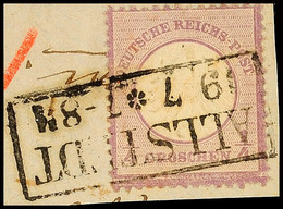 1/4 Gr. Grauviolett, Hübsches Briefstück Mit Vollem Preussen-Ra2 "ALLSTEDT", Ein Kurzer Zahn, Sign. Rohr, Mi. 120,-, Kat - Other & Unclassified