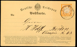 1/2 Gr. Orange, Kleiner Schild, Farbfrisches Kabinettstück Mit Großem Grotesk-K2 "BÜTZOW 17 12 72" (in Mecklenburg-Schwe - Other & Unclassified