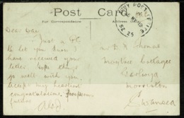 Ref 1247 - 1919 Postcard Egypt Nile Sunset Good Scarce GB APO Army Post Office SZ 25 Postmark - 1915-1921 Protectorat Britannique
