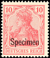10 Pfg Germania Mit  "Specimen"-Aufdruck, Tadellos Gezähntes, Postfrisches Kabinettstück, Signiert Schmitz, Mi. 600.-, K - Sonstige & Ohne Zuordnung