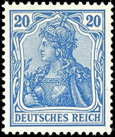 20 Pfg Germania, Dunkelultramarin, Tadellos Postfrisch, Gepr. Jäschke-Lantelme BPP, Mi. 160.-, Katalog: 72a ** - Sonstige & Ohne Zuordnung