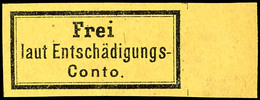 Gebührenzettel Für Dienstsendungen Der Eisenbahn, Allseits Breitrandig, Vom Rechten Bogenrand, Ungebraucht Mit  Original - Otros & Sin Clasificación