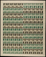 Stände 1934, 5+6 Pf. Markenheftchenbogen Komplett Postfrisch, Waager. Mittig Gefaltet, Im Rand Minimale Antrennungen, Mi - Autres & Non Classés