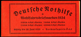 Stände 1934, Markenheftchendeckel Seite 1/4 Und Zwischenblatt, Katalog: MH40 - Markenheftchen