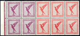 Flugpost 1931, Heftchenblatt Mit 4 Werten Zu 15 Pfennig Und 6 Werten Zu 10 Pfennig, Tadellos Postfrisch, Mi. 500.-, Kata - Andere & Zonder Classificatie