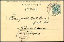 5 Pfg Krone/Adler, Gruß Vom Ugleisee (Ansicht Des Sees), Sauber Gebraucht Von "GREMSMÜHLEN (BZ. KIEL) 15.8.98" Nach Nord - Otros & Sin Clasificación