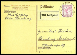 Köln-Flughafen 16.5.27 - Duisburg, Erstflug, Karte Ohne MLb-Stempel., Katalog: A379 BF - Sonstige & Ohne Zuordnung