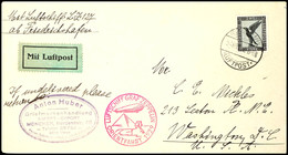 1929, Orientfahrt, Auflieferung Friedrichshafen Mit Gummistempel, Brief Mit 2 M. Adler Von "FRIEDRICHSHAFENB LUFTPOST" N - Sonstige & Ohne Zuordnung