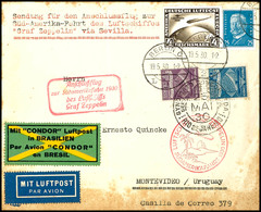 1930, Südamerikafahrt, Anschlussflug Ab Berlin Bis Rio, Brief Mit 4 RM. Südamerikafahrt Und 25 Pfg Reichspräsidenten Von - Altri & Non Classificati