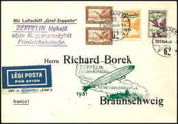 1931, Landungsfahrt Nach Ungarn, Ungarische Post Der Rückfahrt, Vordruckbrief Mit Beiden Sondermarken Und Allen Stempeln - Altri & Non Classificati