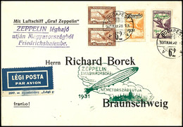 1931, Landungsfahrt Nach Ungarn, Ungarische Post Der Rückfahrt, Vordruckbrief Mit Beiden Sondermarken Und Allen Stempeln - Other & Unclassified