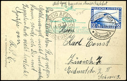 1931, 1. Südamerikafahrt, Auflieferung Friedrichshafen Bis Rio De Janeiro, Bildpostkarte "Graf Zeppelin" Mit 2 RM. Zeppe - Other & Unclassified