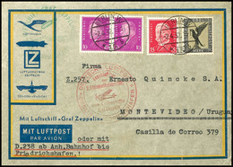 1932, 2. Südamerikafahrt, Anschlussflug Ab Berlin, Brief Mit 3 M. Adler Sowie 10 (Paar) Und 15 Pfg Reichspräsidenten Von - Sonstige & Ohne Zuordnung