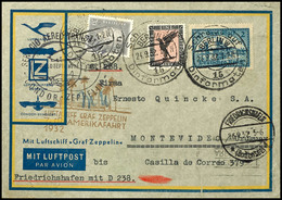 1932, 7. Südamerikafahrt, Auflieferung Friedrichshafen, Brief Mit 1 M. Adler,. 2 M. Köln Und 20 Pfg Reichspräsidenten Vo - Sonstige & Ohne Zuordnung