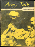 1946, Zeitschrift "Army Talks" Ausgabe No.7 Aus Februar 1946 Mit Abbildung Göring Während Der Nürnberger Prozesse Auf De - Other & Unclassified